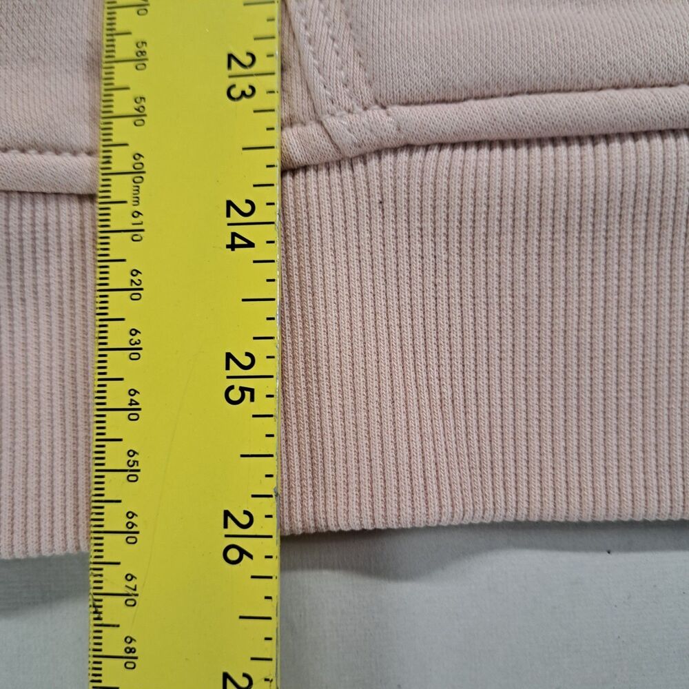 Carhartt Womens Medium Relaxed Fit Hoodie Sweatshirt Dusty Pink Sleeve Logo - Picture 10 of 14